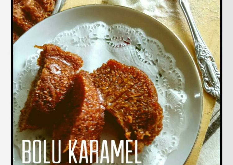 gambar untuk cara membuat Bolu Karamel Rasa Bika Ambon