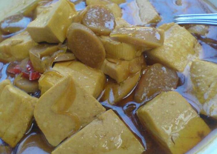 resep Tumis Tahu & Sosis Kecap Inggris