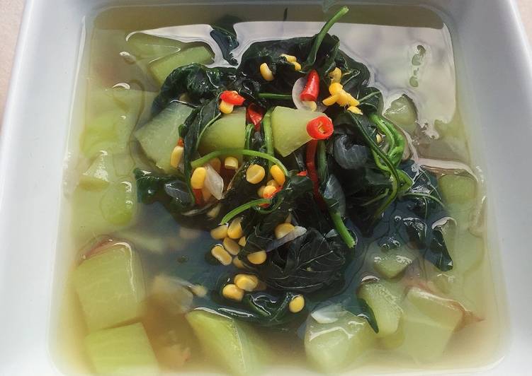 Resep Sayur Bayam Labu Siam