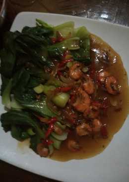 Pokcoy saos tiram cah udang