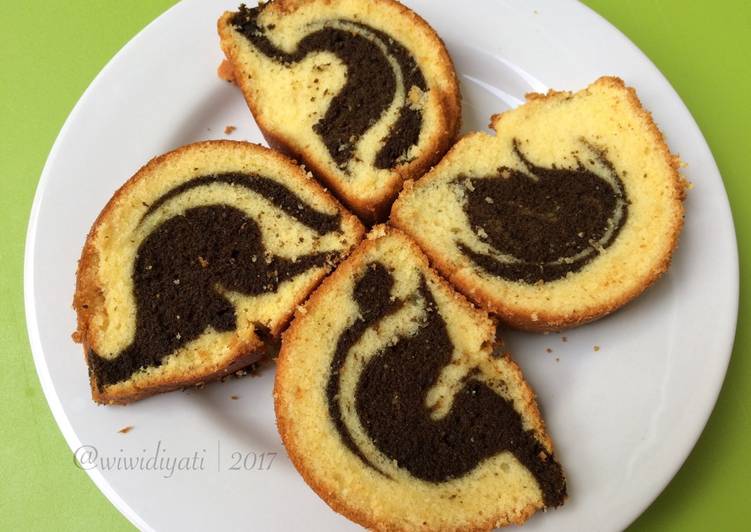 resep makanan Marmer Cake Putih Telur