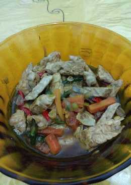 Tumis tempe-wortel sederhana