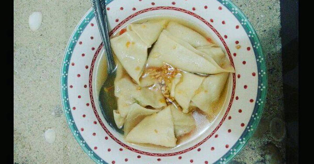 Resep Pangsit kuah kaldu ayam ala Amalia Nursyahfitri