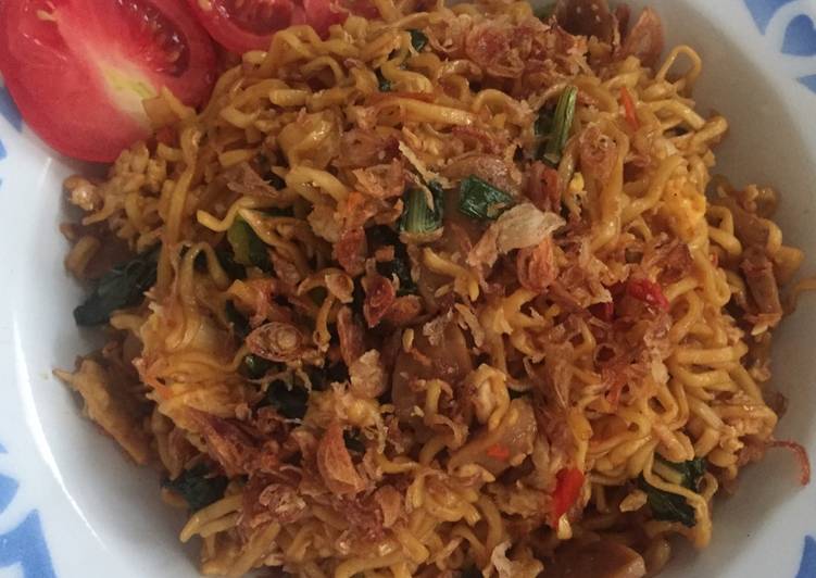 cara membuat Mie Goreng Tek-tek Pedas