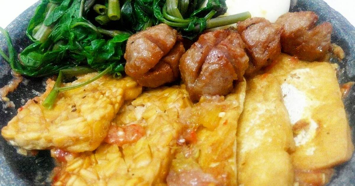  Resep Kangkung Tempe tahu Telur rebus Bakso goreng 