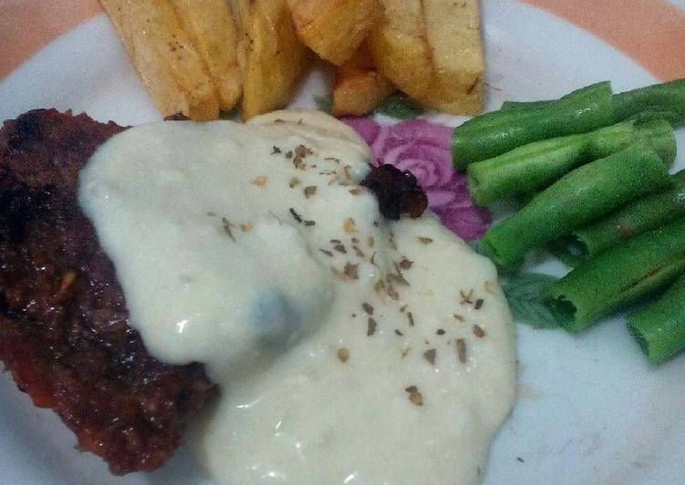 cara membuat Barbeque with cheese sauce #kitaberbagi