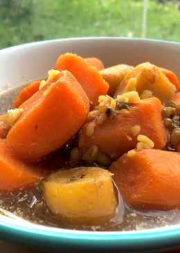 Kolak Ubi & Pisang Campur Kacang Hijau