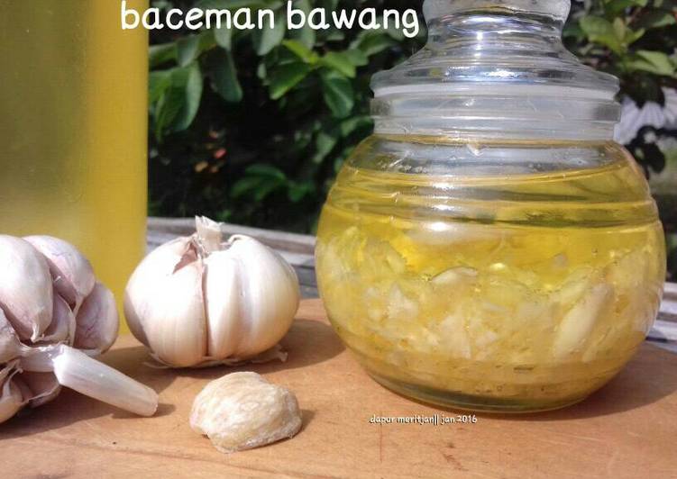 gambar untuk cara membuat baceman bawang putih