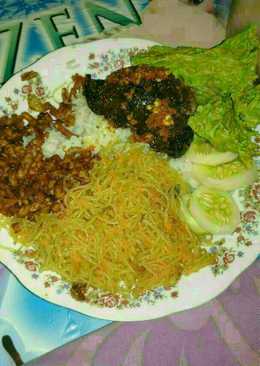 Nasi uduk tanpa aron