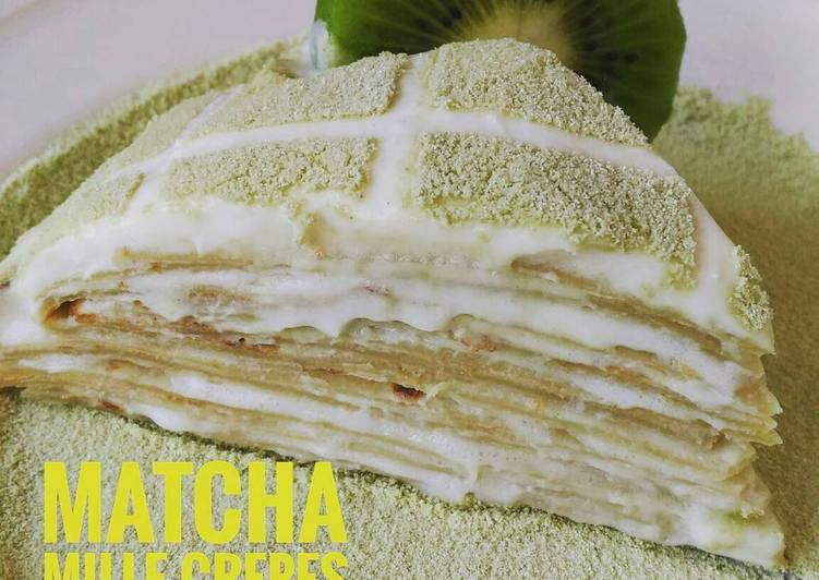 Resep Matcha Mille Crepes