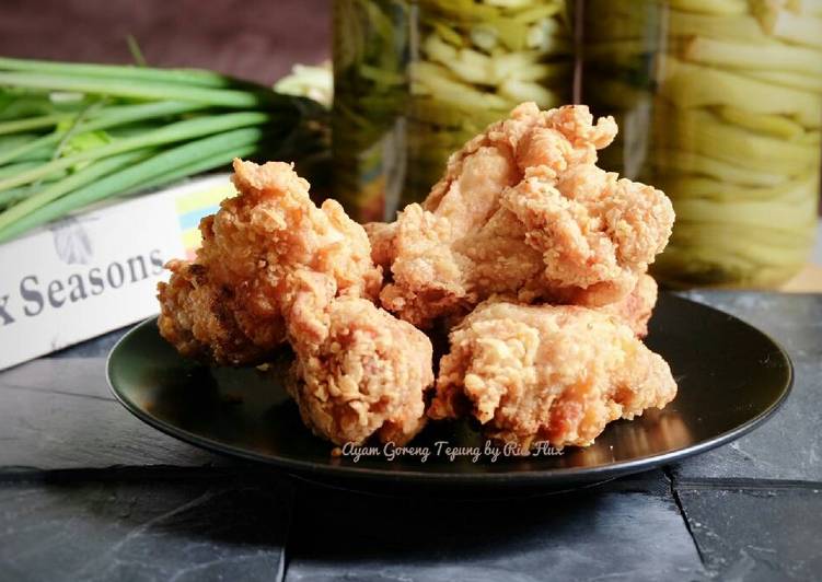 bahan dan cara membuat Ayam Goreng Tepung