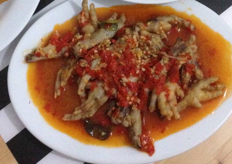 resep masakan Ceker pedas manis??