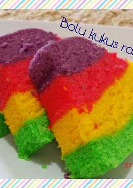 Bolu Kukus Rainbow Irit Telur