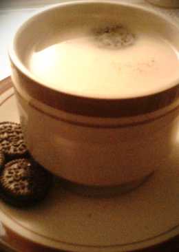 Teh hijau Susu biskuit coklat#BikinRamadanBerkesan