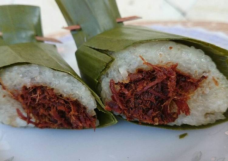 gambar untuk resep makanan Lemper abon