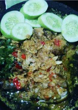 Ayam beujeg sambel jahe kencur