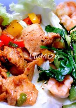 Chicken Honey Spicy and Mix Vegetable / menu diet+menu sehat