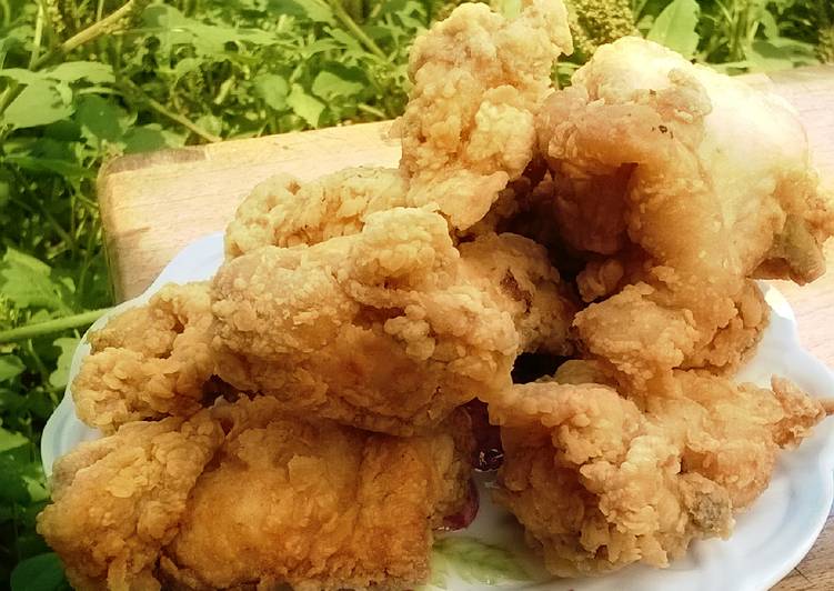 Resep Ayam Goreng Tepung....Enak, awet crispynya