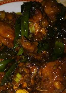 Ayam kecap cabe ijo