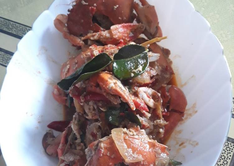 resep Kepiting saus padang(pedesezuper)