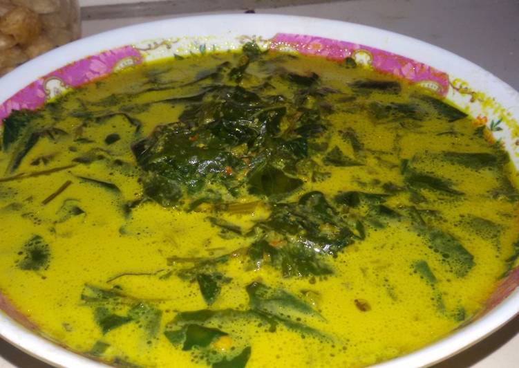 resep Sayur lodeh daun lembayung (bobor)