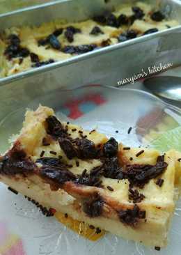 Steamed Bread Pudding (Puding Roti Tawar Kukus)