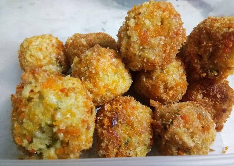 resep makanan Bola-bola mie (tanpa teflon cetakan)