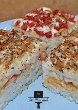 Nasi Kotak dengan Topping ala Sita