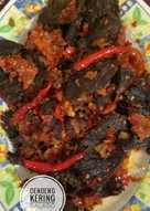 Dendeng kering balado