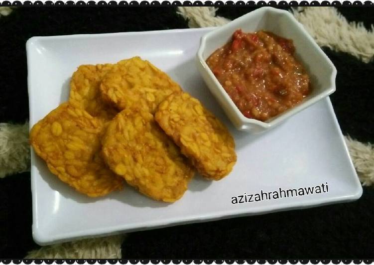 resep lengkap untuk Tempe goreng sambel pecel lele