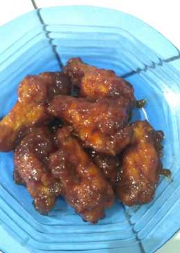 Fire wings with barbeque sauce