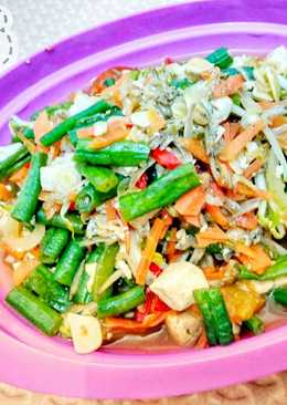 Tumis Kacang Panjang Tahu Teri