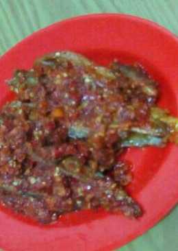 Ikan asin(kakap) sambel balado