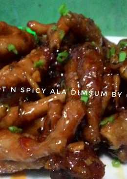 Ceker ayam hot & spicy super nendang ala dimsum