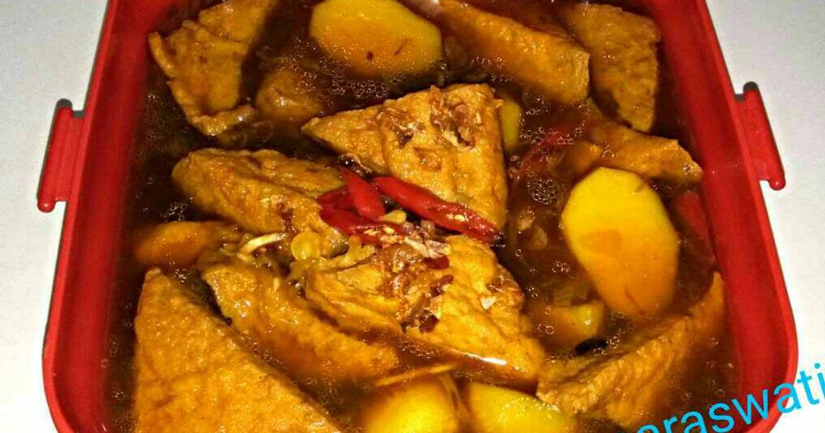 Resep Semur tahu kentang  praktis oleh senja Cookpad