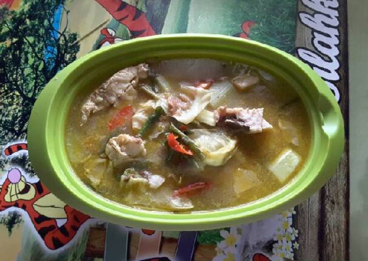 cara membuat Sayur asam ikan kakap khan banjarmasin