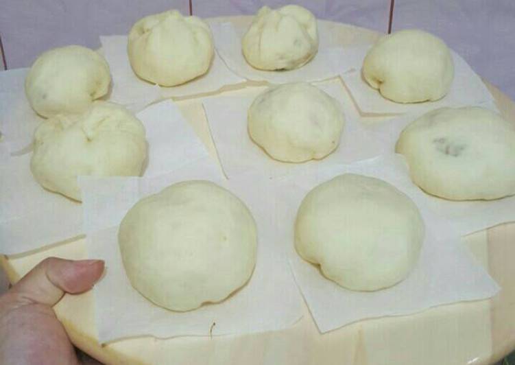 bahan dan cara membuat Mung bean steamed pao (bakpao)