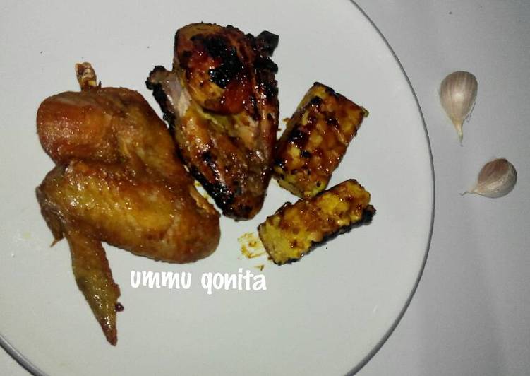 gambar untuk resep makanan Ayam bakar & goreng bumbu ungkep