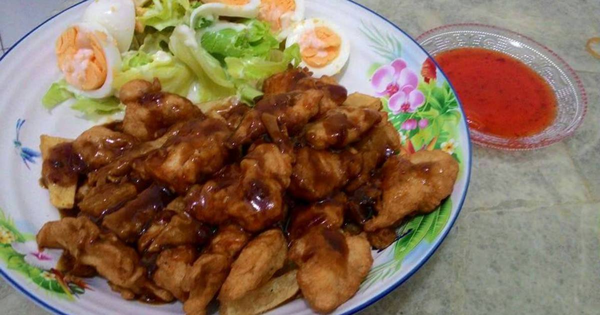 Resep Bistik ayam ala merlin ala merlin lie