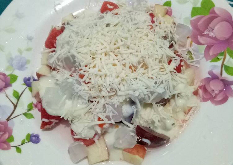 gambar untuk cara membuat Salad buah fres