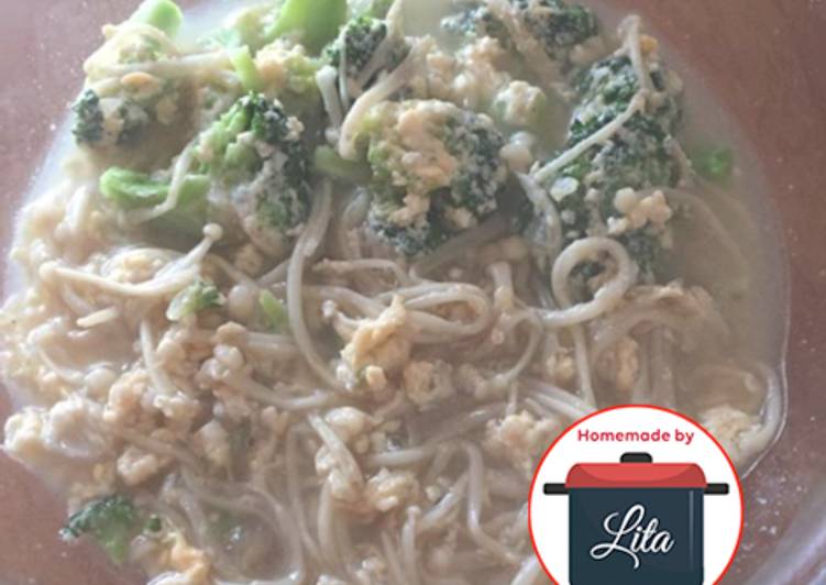 Brokoli enoki sup telur #homemadebylita
