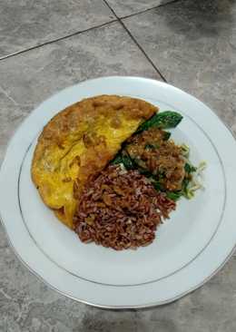 Pecel sayur telor dadar #BikinRamadanBerkesan