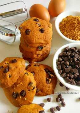 Chocochips cookies with palm sugar #PR_Kuekering