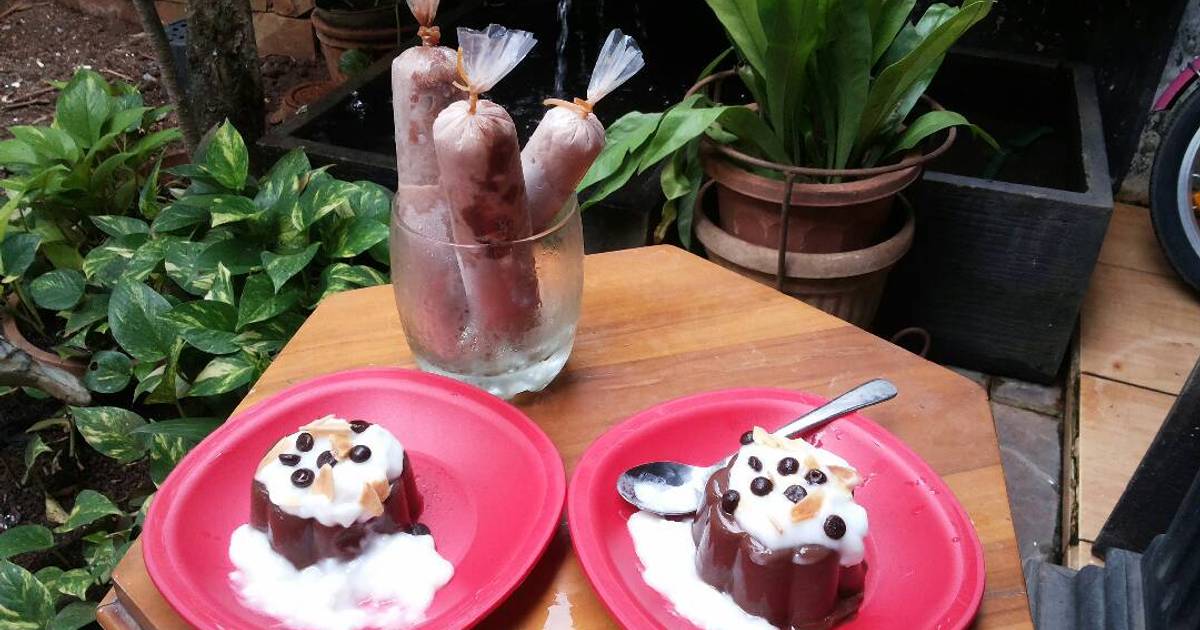 Resep PUDING BROWNIES ala Keycake