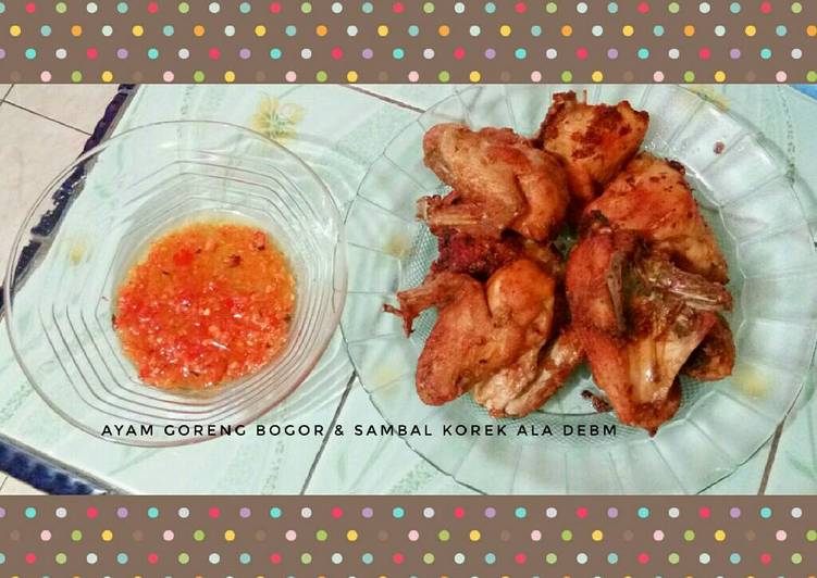 gambar untuk resep makanan Ayam Goreng Bogor & Sambal Korek ala DEBM