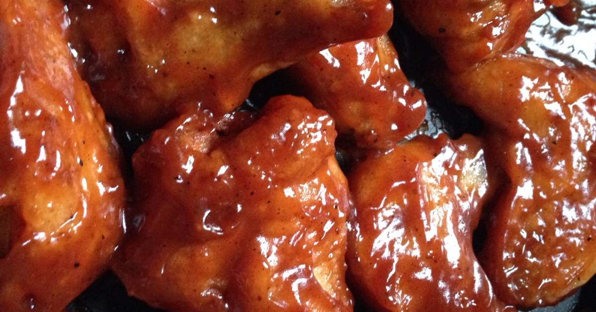 Resep Barbeque chicken wings ala Sylvia Octaviani