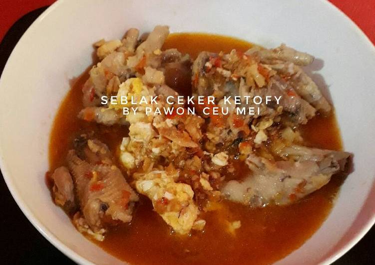 resep makanan Seblak Kuah Ceker Lemak Keto