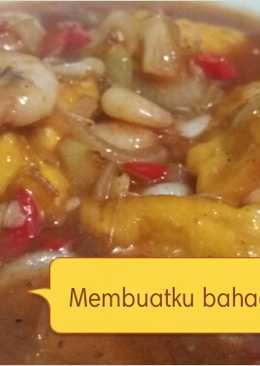 Oseng oseng udang tahu alarosa