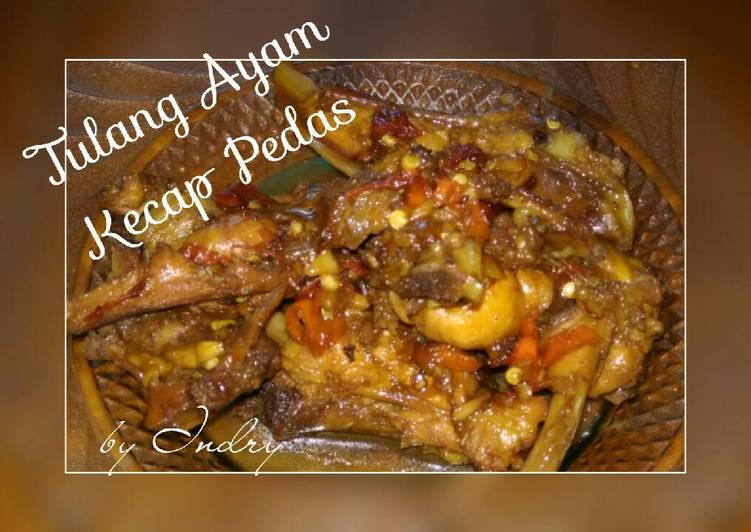 cara membuat Tulang Ayam Kecap Pedas