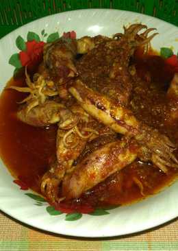 Cumi Asin Masak Balado